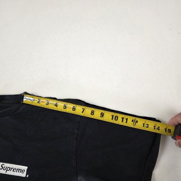 Supreme Shirt Mens XL Black Box Logo Spiral Text Graphic Streetwear Made USA - Picture 10 of 10